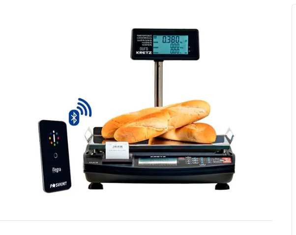 Balanza Kretz Aura Eco 30kg Impresor De Ticket Batería Bluetooth