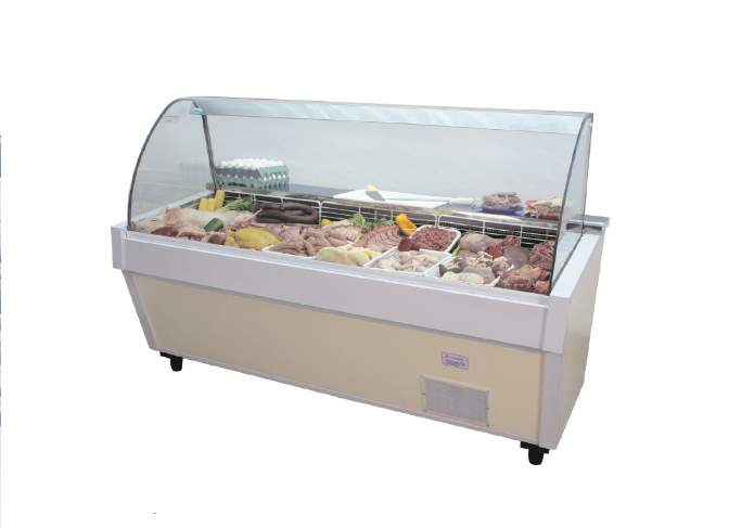  BATEA Vitrina De Vidrio Curvo